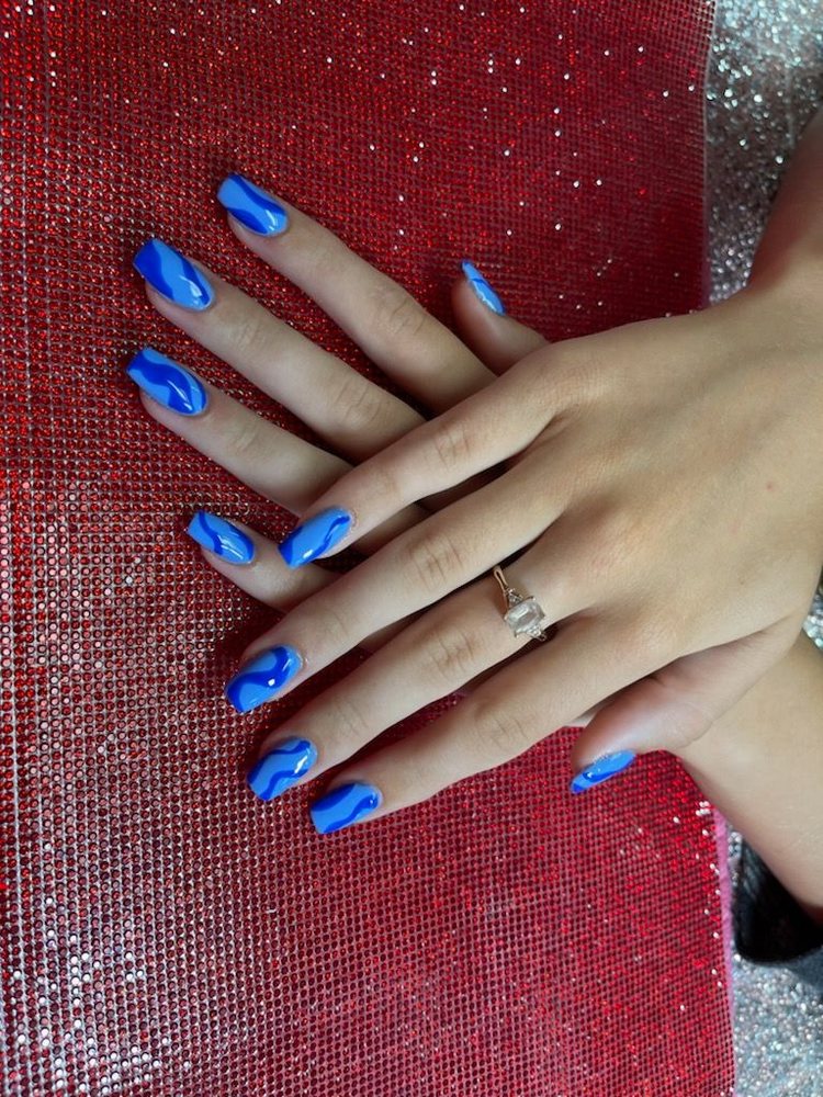 Our blue marble lacquer
