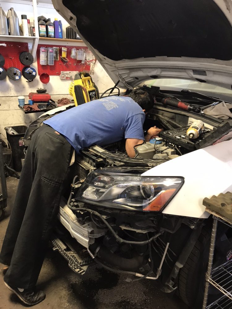 Under the hood in our shop