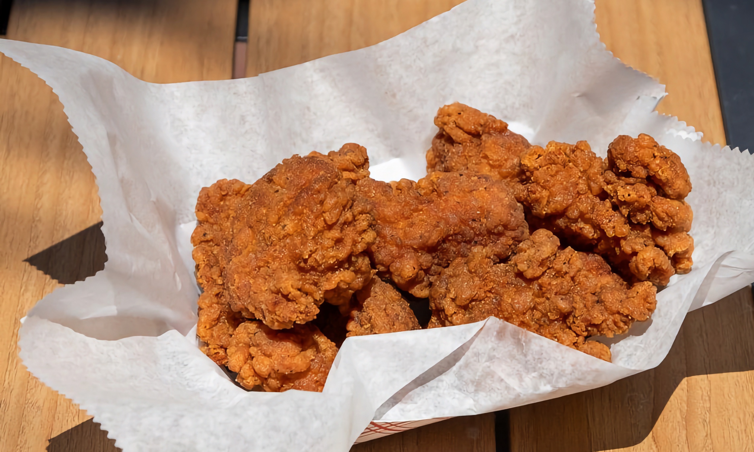 Our chicken tenders from the window
