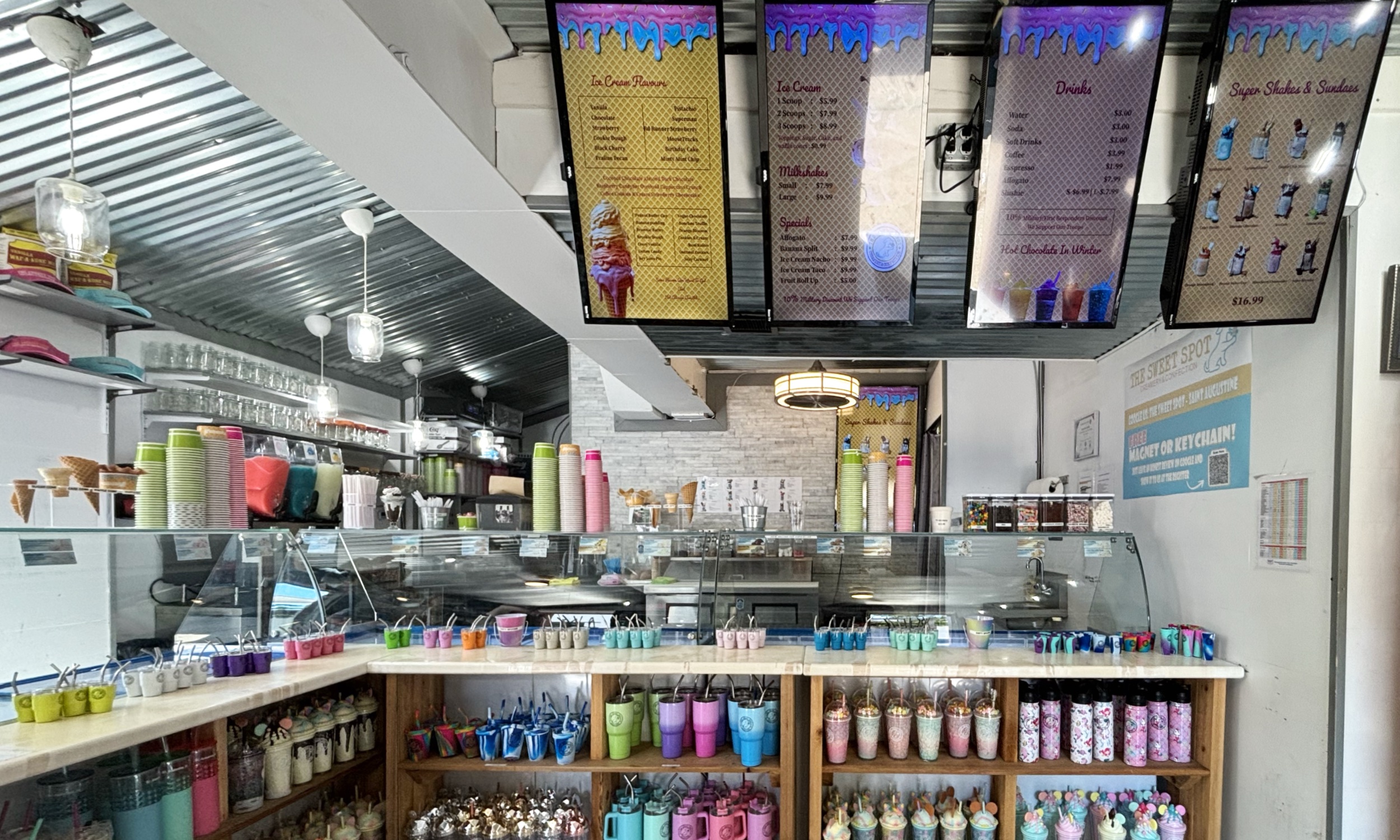 Our counter and the flavor board